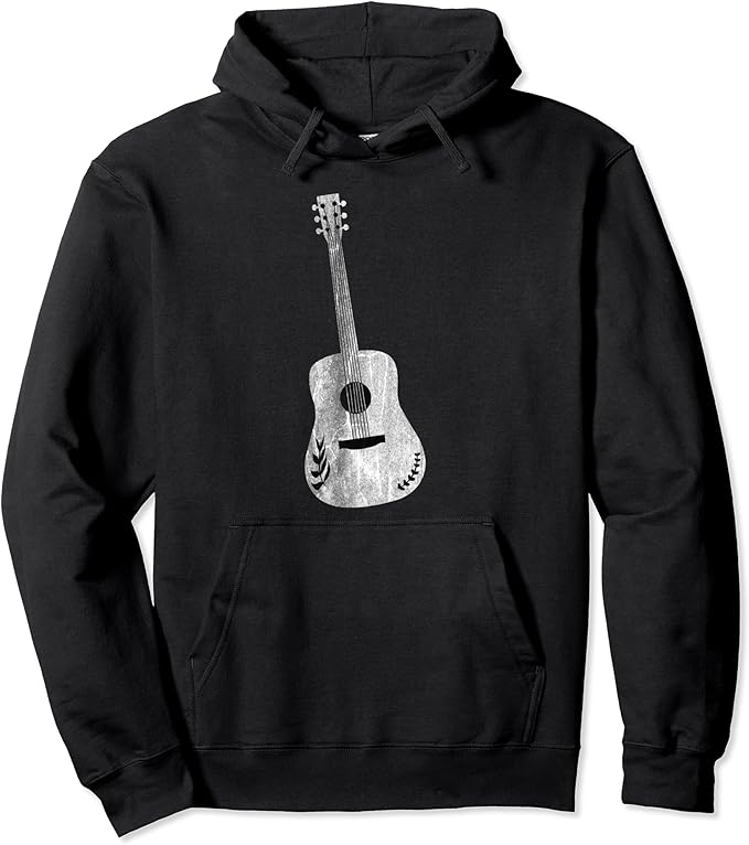 Acoustic Guitar Pullover Hoodie Clothing, Shoes & Jewelry